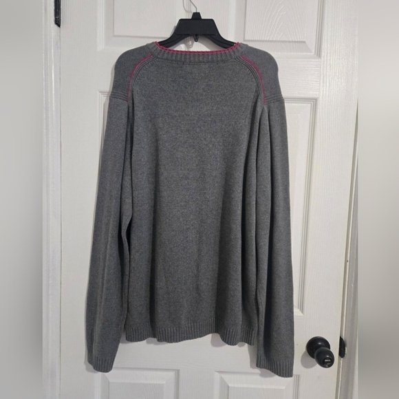 Tommy Hilfiger Vintage Knitted Sweater Unisex L/XL Retro 90s Y2K Gray Cotton - Picture 2 of 11